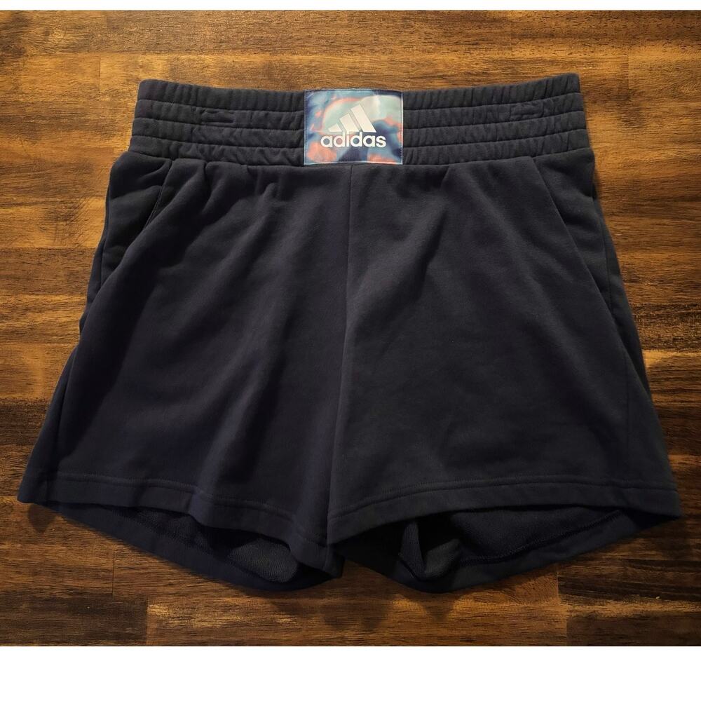 Adidas x Zoe Saldana Women's Small Shorts Soft Knit French Terry Elastic Waist